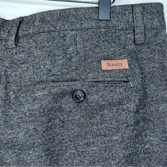 Root's Brown Grey Tweed Trouser Jogger Pants Size 34 - Picture 6 of 10